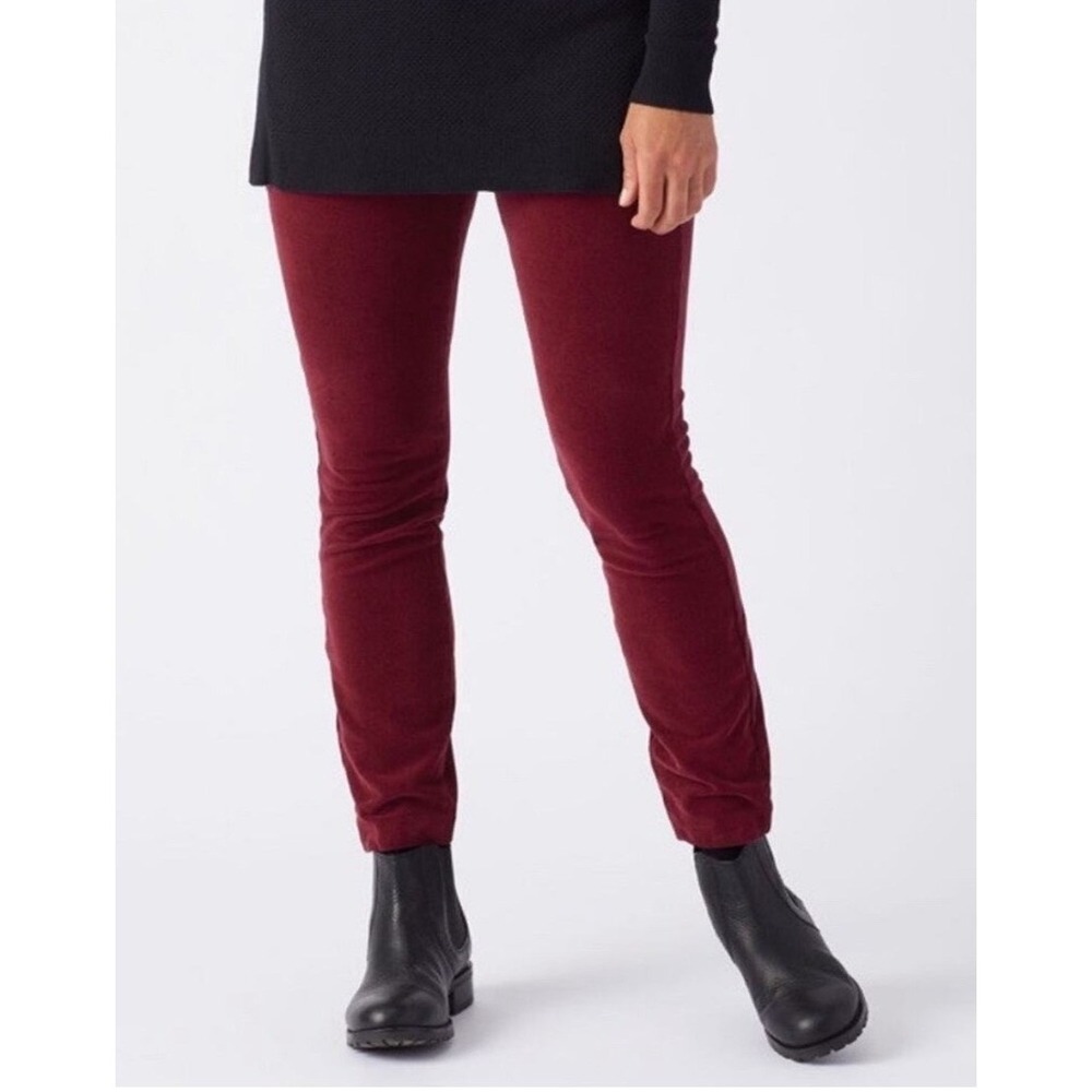 Duluth Trading Company‎ Womens Corduroy High Rise Skinny Ankle Pants 6
